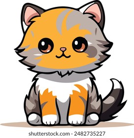 funny cat vector design carton style cat