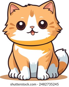 funny cat vector design carton style cat