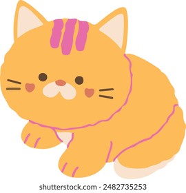 funny cat vector design carton style cat