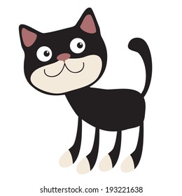 Funny cat vector illustration