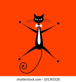 Funny cat for your design