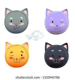 funny cats illustration