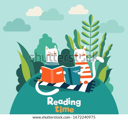 Similar – Image, Stock Photo Reading in the garden Tree