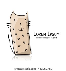 Funny cats, sketch for your design