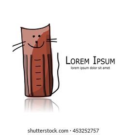 Funny cats, sketch for your design