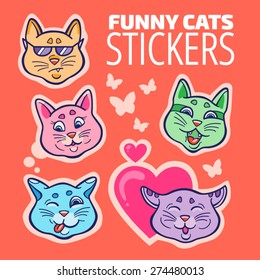 Funny Cats Stickers