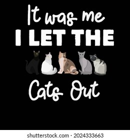 funny cats wo wide neck sweat design vector illustration for use in design and printwall art poster canvas