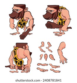 personaje de juego móvil de cavación divertida