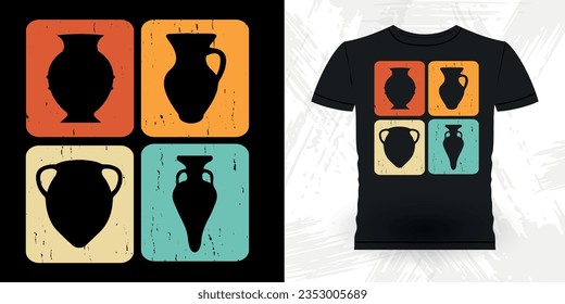 Artista de cerámica divertida Retro Vintage Pottery Maker T-shirt Diseño