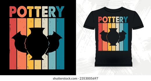 Artista de cerámica divertida Retro Vintage Pottery Maker T-shirt Diseño