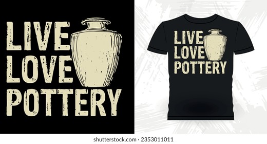 Artista de cerámica divertida Retro Vintage Pottery Maker T-shirt Diseño