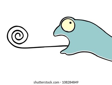 Funny chameleon