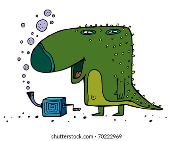 funny character from another planet