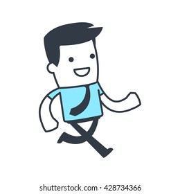 Funny Character Businessman for use in presentations, etc.