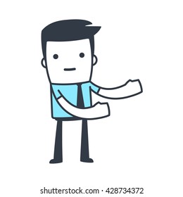 Funny Character Businessman for use in presentations, etc.