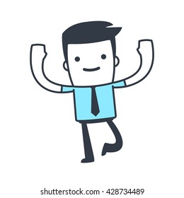 Funny Character Businessman for use in presentations, etc.