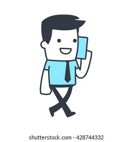 Funny Character Businessman for use in presentations, etc.