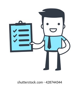 Funny Character Businessman for use in presentations, etc.