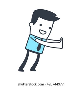 Funny Character Businessman for use in presentations, etc.