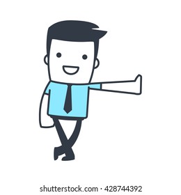 Funny Character Businessman for use in presentations, etc.