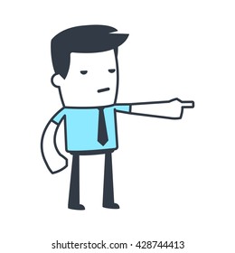 Funny Character Businessman for use in presentations, etc.