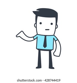 Funny Character Businessman for use in presentations, etc.