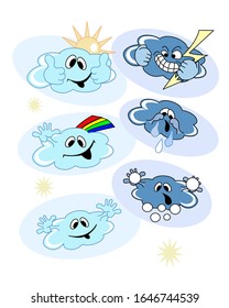 Funny character. The cloud makes the weather.