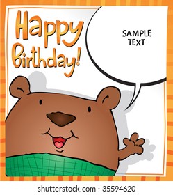 funny character  and congratulating on a birthday