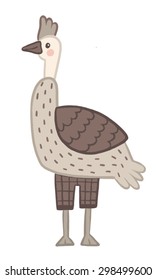 Funny character Emu
