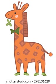 funny character giraffe