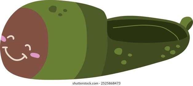 Funny Character Home Slippers Vector Illustration