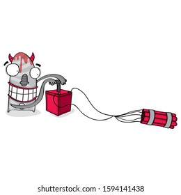 funny character likes to explosion
