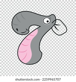 Funny Character Smile Number 7