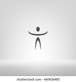 Funny character stock vector icon illustration design