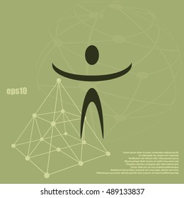 Funny character stock vector icon illustration design