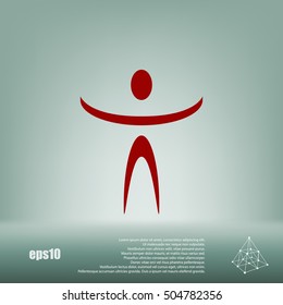 Funny character stock vector icon illustration design