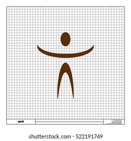 Funny character stock vector icon illustration design