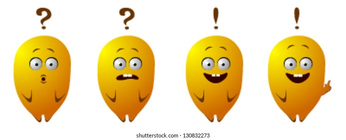 Funny character thinks
