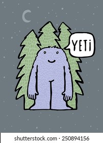 funny character YETI