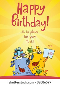 funny characters birthday cards