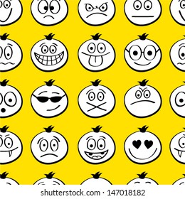 Funny characters. Seamless pattern. 