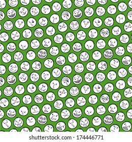 Funny characters. Seamless pattern. 