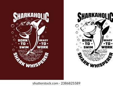 funny and cheeky shark t-shirt design