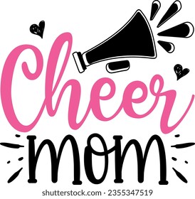 Funny cheer mom t-shirt design