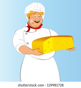 Funny Chef and Natural swiss dairy cheese