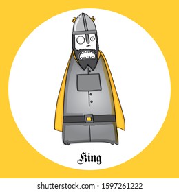 funny chess characters. Chess icons. King