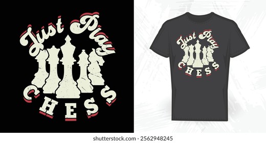 Funny Chess Player Vintage Chess T-shirt Design