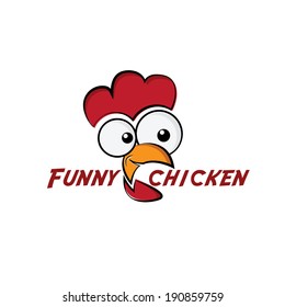 funny chicken illustration