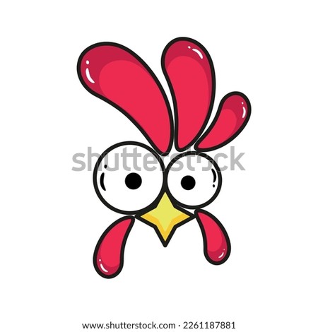 Funny Chicken or Turkey Character Cartoon