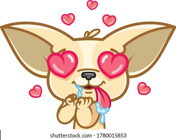 Funny Chihuahua emotions sticker pack